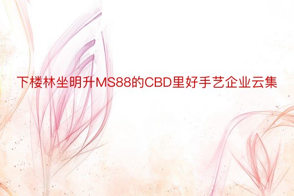 下楼林坐明升MS88的CBD里好手艺企业云集